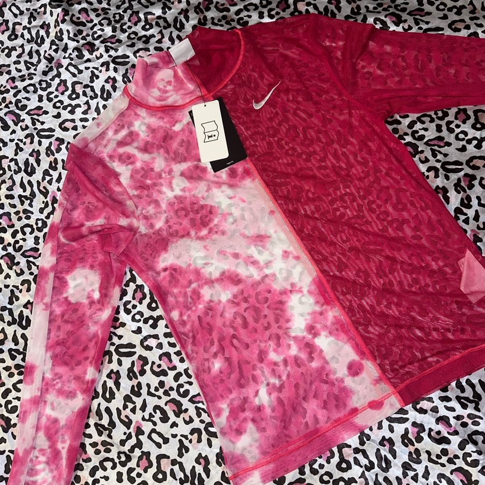 Mesh pink Nike shirt